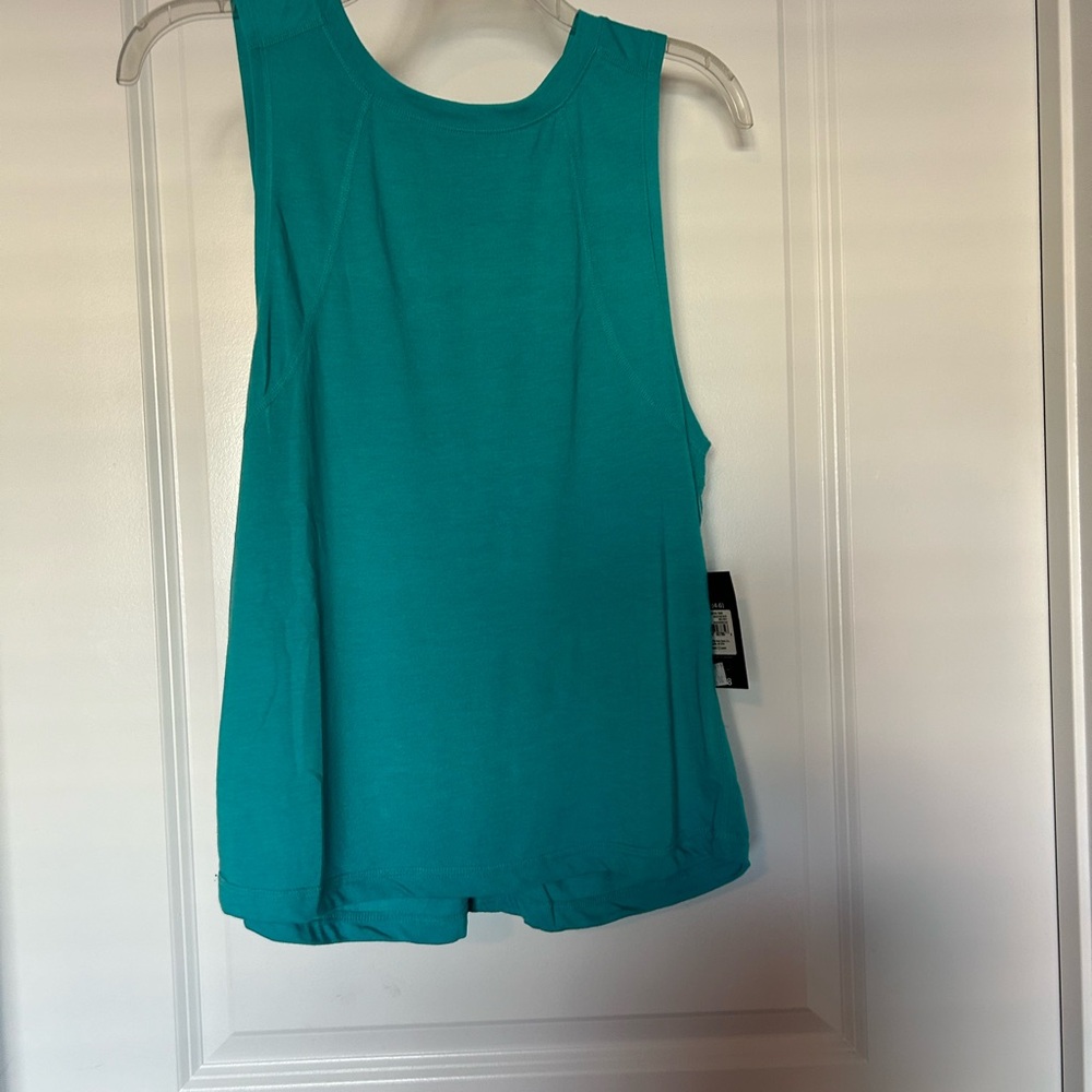 ATHLETIC WORKS • Sleeveless Open Back Top • S/ 4-6 • Green/Blue • - Picture 7 of 7